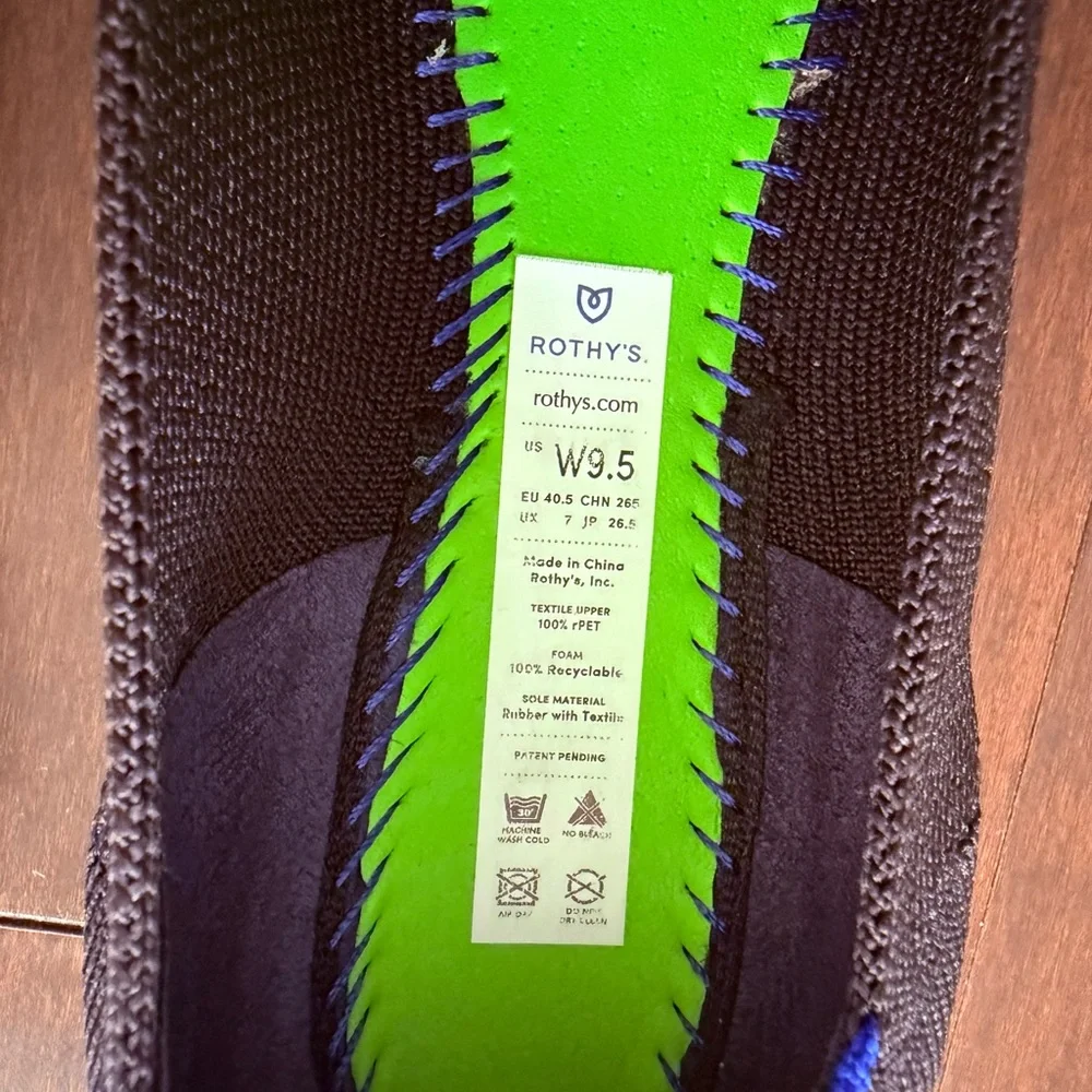 Rothy’s The Point flats - black, size 9.5 - Picture 8 of 10